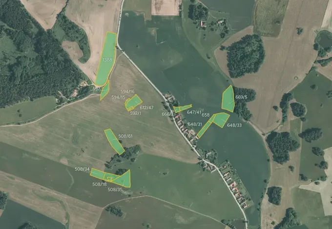 Prodej pole, Kovářov, 14942 m2