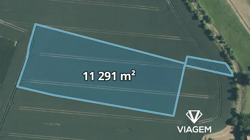 Prodej podílu pole, Domousnice, 1411 m2