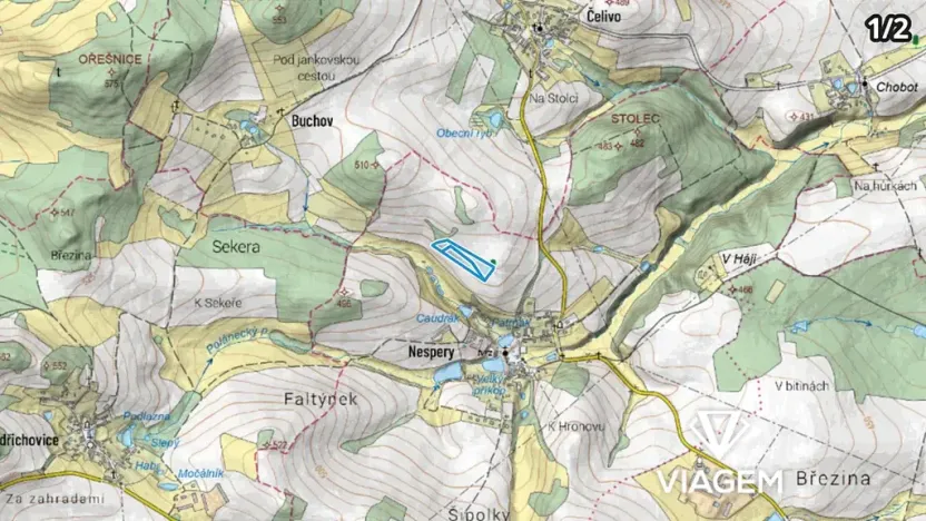 Prodej podílu pole, Veliš, 3155 m2