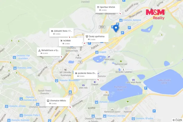 Pronájem bytu 3+1, Chomutov, Kamenná, 76 m2