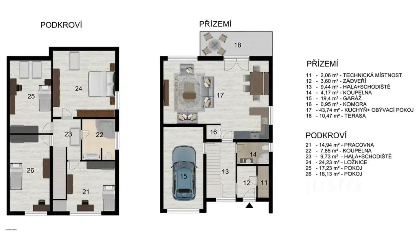 Prodej rodinného domu, Čížová, 174 m2