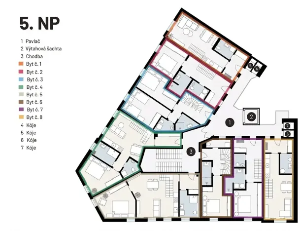 Prodej bytu 2+kk, Praha - Žižkov, Seifertova, 55 m2