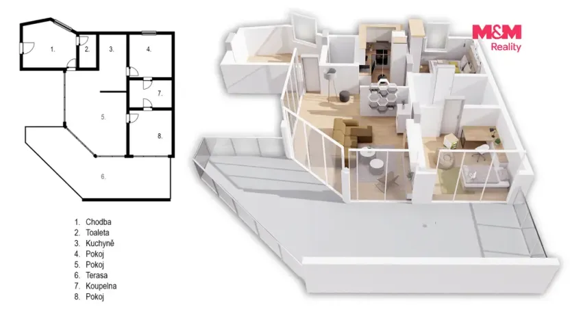 Prodej bytu 3+1, České Budějovice - České Budějovice 2, Volejbalistů, 96 m2