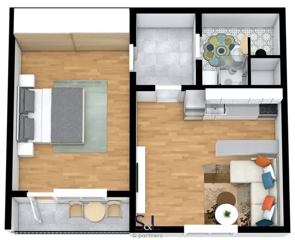 Pronájem bytu 2+kk, Česká Lípa, Hradecká, 40 m2