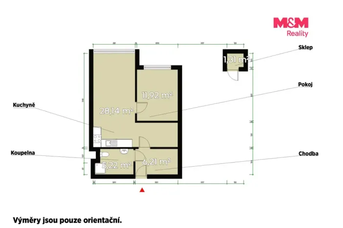 Prodej bytu 2+kk, Plzeň - Skvrňany, Kreuzmannova, 53 m2
