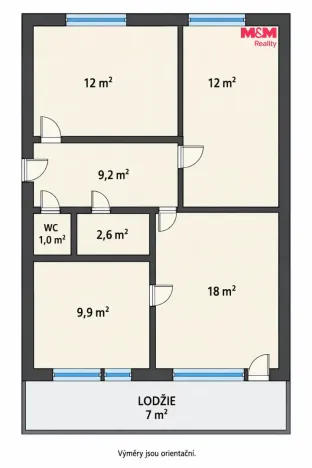 Prodej bytu 3+1, Libochovice, Revoluční, 71 m2