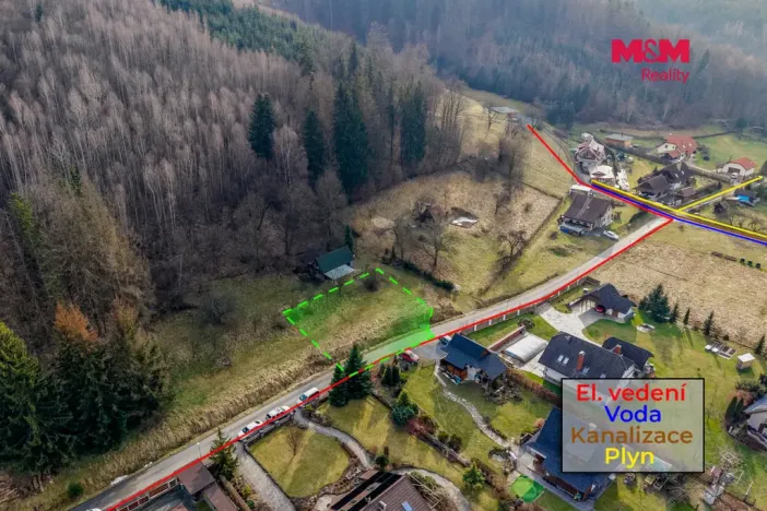 Prodej pozemku pro bydlení, Bystřička, 693 m2