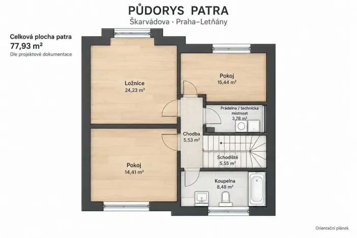 Pronájem rodinného domu, Praha - Letňany, Škarvadova, 170 m2