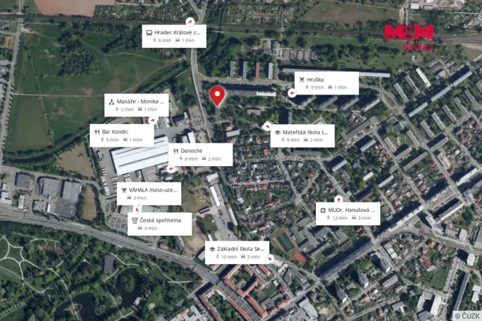 Pronájem bytu 3+kk, Hradec Králové - Slezské Předměstí, Pouchovská, 62 m2