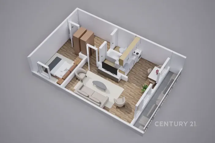 Pronájem bytu 2+kk, Osek, Hrdlovská, 46 m2