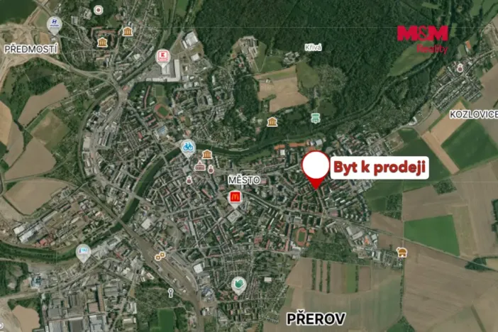 Pronájem bytu 2+1, Přerov - Přerov I-Město, tř. Gen. Janouška, 56 m2