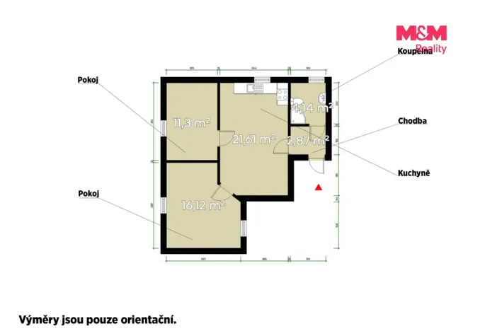Pronájem bytu 3+kk, Bor, Školní, 55 m2
