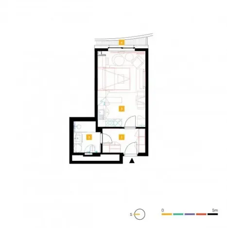 Pronájem bytu 1+kk, Praha - Stodůlky, Mukařovského, 30 m2