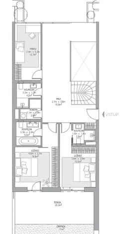 Pronájem bytu 4+kk, Praha - Košíře, Na pomezí, 144 m2