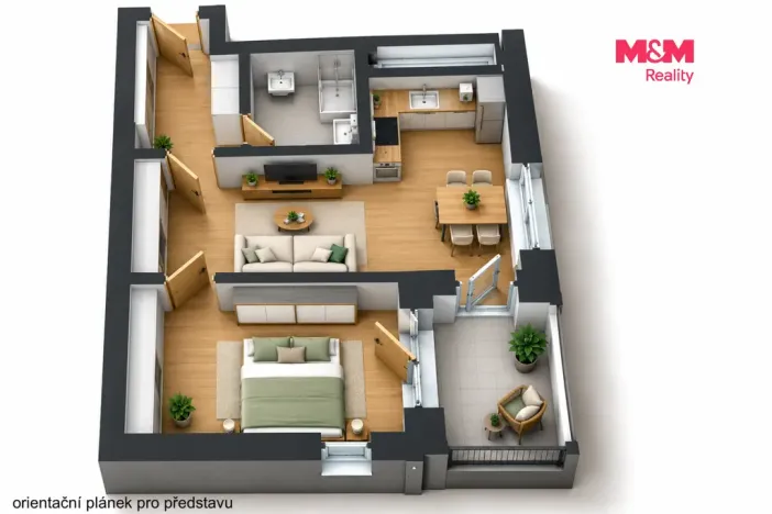Pronájem bytu 2+kk, Rychnov nad Kněžnou, Mírová, 47 m2