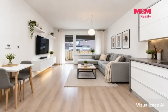 Prodej bytu 2+kk, Moravany, Višňová, 51 m2