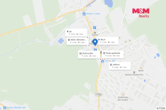 Pronájem bytu 3+1, Strašice, 75 m2