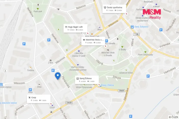Pronájem bytu 2+1, Slaný, Plynárenská, 49 m2