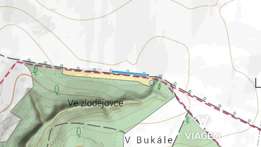 Prodej pole, Nová Telib, 369 m2