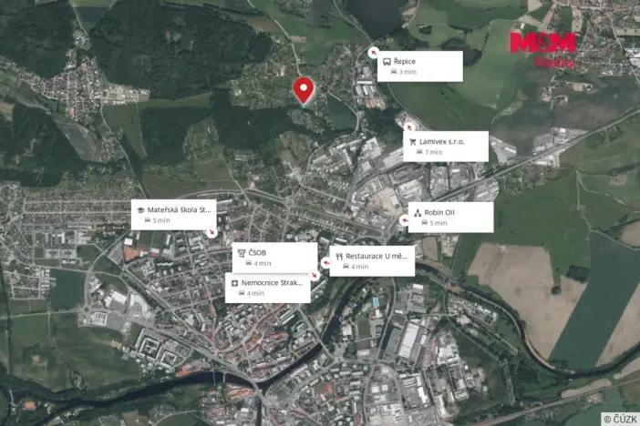 Prodej zahrady, Strakonice, 1124 m2