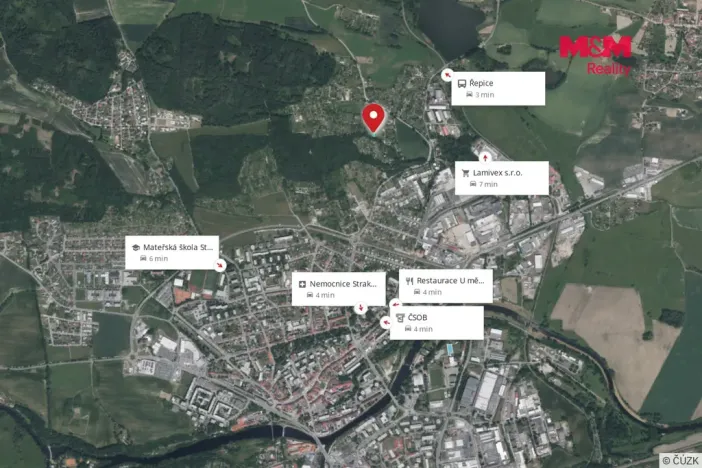 Prodej zahrady, Strakonice, 1172 m2